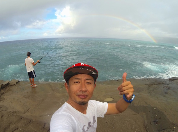 ハワイ　釣り　虹